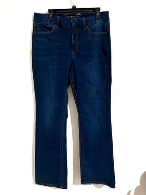 SEVEN Dark Blue Sz 16 Women’s Denim Tummyless High Rise Bootcut Jeans